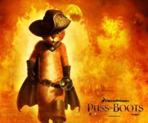 Puzle Gato de Botas, o protagonista do novo filme da DreamWorks