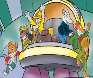 Puzle Geronimo Stilton, com outros personagens