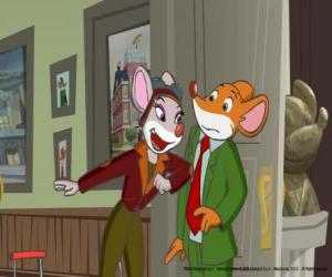 Puzle Geronimo Stilton, com sua irmã Tea, um grande aventureiro