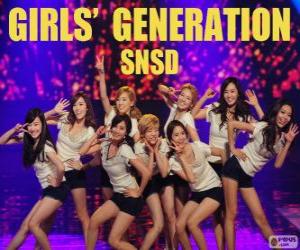 Puzle Girls' Generation, SNSD, é um grupo pop sul-coreana