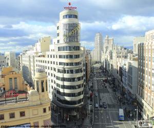 Puzle Gran Via, Madrid,