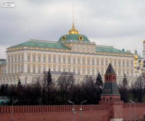 Puzle Grande palácio do Kremlin, Moscou, Rússia