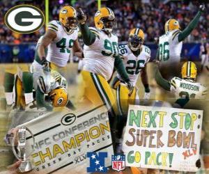 Puzle Green Bay Packers Campeão NFC 2010-11