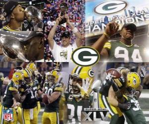 Puzle Green Bay Packers comemorou sua vitória no Super Bowl 2011