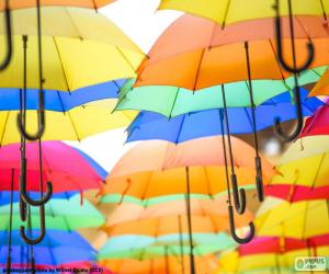 Puzle Guarda-chuva de cores