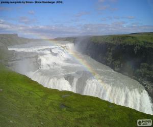 Puzle Gullfoss, Islândia