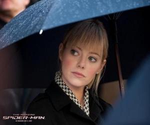 Puzle Gwen Stacy no funeral de seu pai