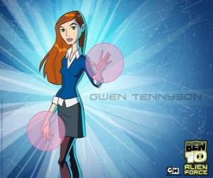 Puzle Gwen Tennyson, um dos protagonistas do Ben 10 e Ben 10 Alien Force