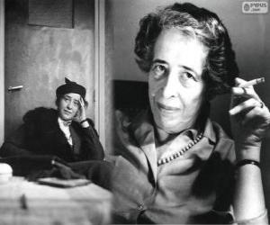 Puzle Hannah Arendt, filósofa política alemã de origem judaica