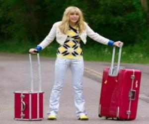 Puzle Hannah Montana com suas malas