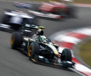 Puzle Heikki Kovalainen - Lotus - Xangai 2010