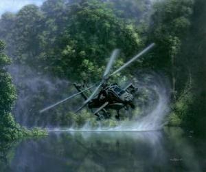 Puzle Helicoptero AH-64 Apache