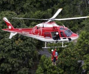 Puzle Helicóptero de salvamento