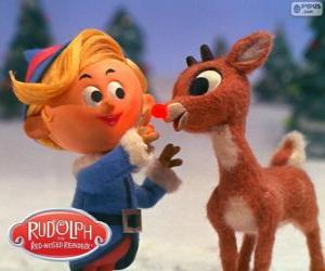 Puzle Hermey e Rudolph