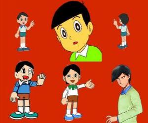 Puzle Hidetoshi Dekisugi, colega de Nobita