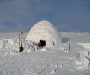 Puzle Iglu, domo casa de neve