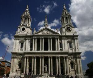 Puzle Igreja Catedral de São Paulo, o Apóstolo, em Londres, Grã-Bretanha