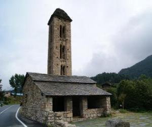 Puzle Igreja de San Miguel de Engolasters, Andorra