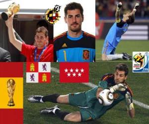 Puzle Iker Casillas (o santo de Móstoles) Seleção goleiro espanhol ou o guarda-redes