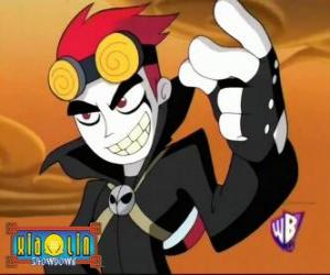 Puzle Jack Spicer, o arrogante vilão, um especialista em engenharia robótica