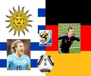 Puzle Jogo para o 3 º lugar, Copa do Mundo 2010, no Uruguai vs Alemanha