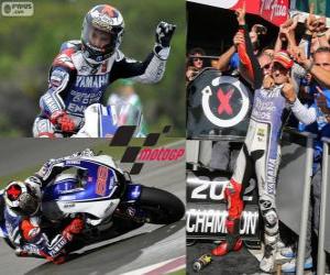 Puzle Jorge Lorenzo, campeão do mundo de 2012 de MotoGP