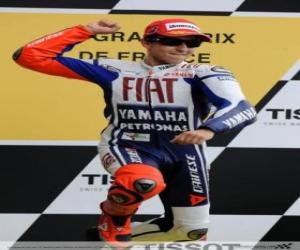 Puzle Jorge Lorenzo no pódium