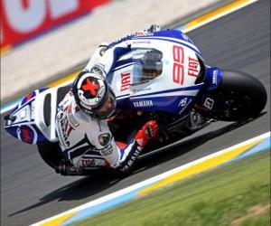 Puzle Jorge Lorenzo pilota seu moto GP