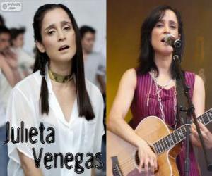 Puzle Julieta Venegas, é uma cantora mexicana