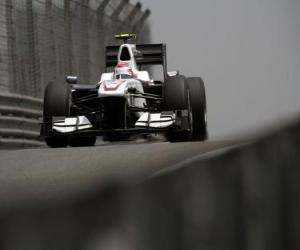 Puzle Kamui Kobayashi - BMW Sauber - Xangai 2010