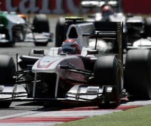 Puzle Kamui Kobayashi Sauber - Silverstone 2010