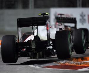 Puzle Kamui Kobayashi - Sauber - Singapore 2010