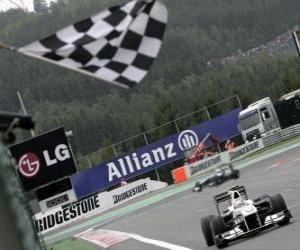 Puzle Kamui Kobayashi - Sauber - Spa-Francorchamps 2010