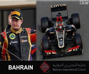 Puzle Kimi Räikkönen - Lotus - Grande Prêmio de Bahrain 2013, 2º classificado