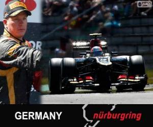 Puzle Kimi Räikkönen - Lotus - Grande Prêmio Alemanha 2013, 2º classificado