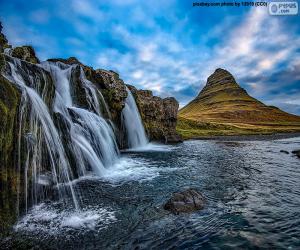 Puzle Kirkjufellsfoss, Islândia