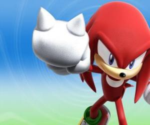 Puzle Knuckles o Équidna, rival e amigo de Sonic