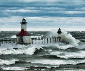 Puzle Lago Michigan, EUA