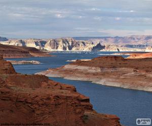 Puzle Lago Powell, Utah, EUA