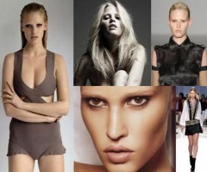 Puzle Lara Stone Holland é um modelo.