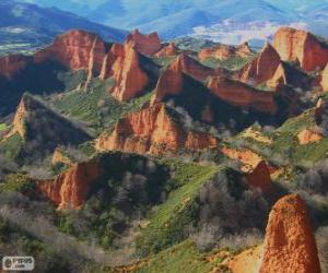 Puzle Las Médulas, Leon, Espanha