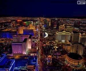 Puzle Las Vegas à noite, Estados Unidos