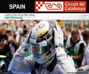 Puzle Lewis Hamilton, campeão do GP da Espanha 2014 2014