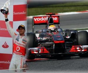 Puzle Lewis Hamilton - McLaren - Barcelona, &#8203;&#8203;Espanha Grand Prix (2011) (segundo lugar)