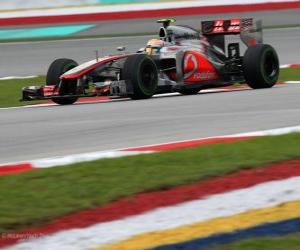 Puzle Lewis Hamilton - McLaren - Grande Prémio da Malásia (2012) (3º lugar)