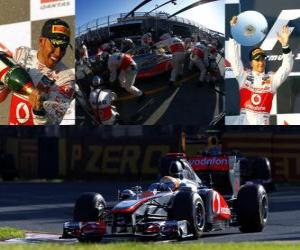 Puzle Lewis Hamilton - McLaren - Melbourne, Grande Prémio da Austrália (2011) (segundo lugar)