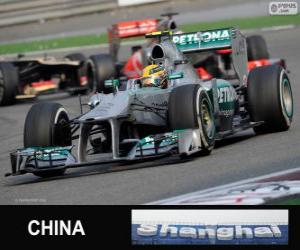 Puzle Lewis Hamilton - Mercedes - Grande Prémio da China 2013, 3º classificado
