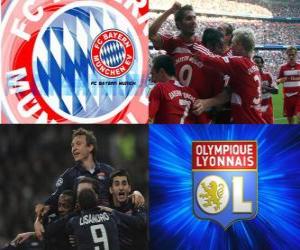 Puzle Liga dos Campeões - UEFA Champions League 2009-10 semifinal, FC Bayern München - Olympique Lyonnais
