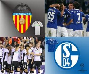 Puzle Liga dos Campeões - UEFA Champions League oitava final de 2010-11, Valencia CF - FC Schalke 04