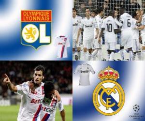 Puzle Liga dos Campeões - UEFA Champions League oitava final de 2010-11, Olympique lyonnais - Real Madrid CF